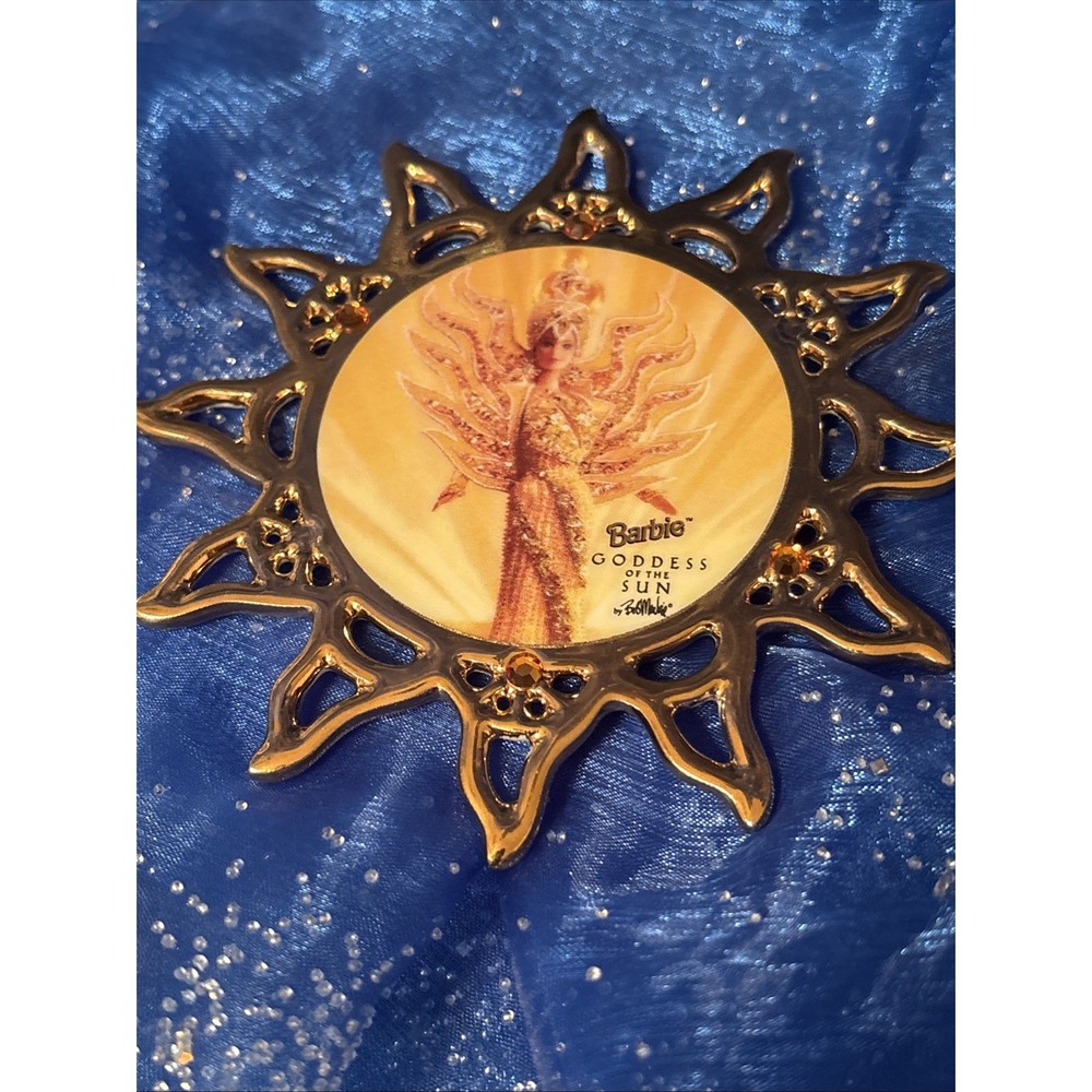 Vintage Barbie Goddess Of The‎ Sun Hanging Ornament Enesco 1996 Limited Ed. New